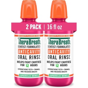 image:imageTheraBreath Anticavity Fluoride Mouthwash Sparkle Mint 16 fl oz 2Pack16 Fl Oz Pack of 2