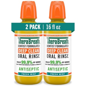 image:imageTheraBreath Deep Clean Mouthwash Fresh Mint Flavor 16 fl oz 2PackToothpaste