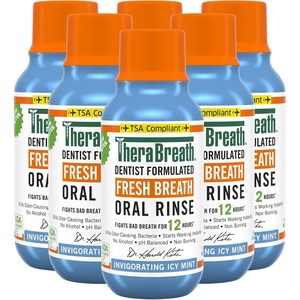 image:imageTheraBreath Fresh Breath Dentist Formulated Oral Rinse Icy Mint 3 Ounce Pack of 6Icy Mint
