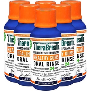 image:imageTheraBreath Healthy Gums Periodontist Formulated 24Hour Oral Rinse Clean Mint 3 Ounce Pack of 63 Fl Oz Pack of 6