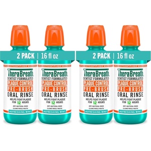 image:imageTheraBreath Plaque Control Oral Rinse Refreshing Mint 16 oz 2Pack16 Fl Oz Pack of 4