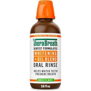 image:imageTheraBreath Whitening  Oil Blend Oral Rinse Smooth Mint 16 fl oz16 Fl Oz Pack of 1