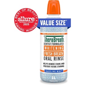 image:imageTheraBreath Whitening Mouthwash Dazzling Mint 1 Liter