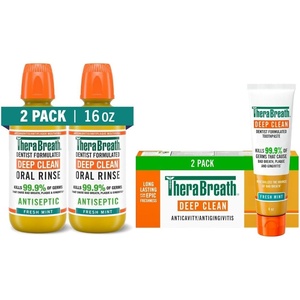 image:imageTheraBreath Whitening Toothpaste Dazzling Mint 4 oz 2PackDeep Clean