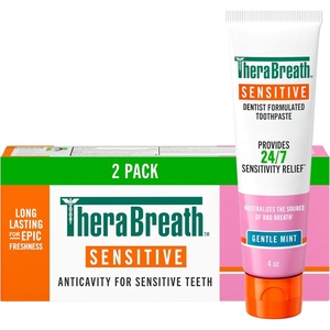 image:imageTheraBreath Whitening Toothpaste Dazzling Mint 4 oz 2PackSensitive